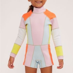 Cynthia Rowley Colorblock Girls Wetsuit Size 3-4Y Limited Edition Sold Out